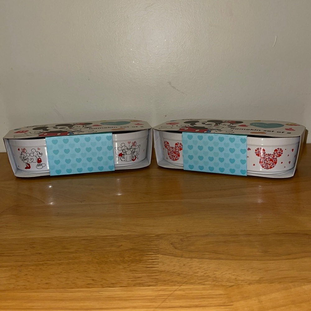 Set of 4 Mickey & Minnie Ramekins